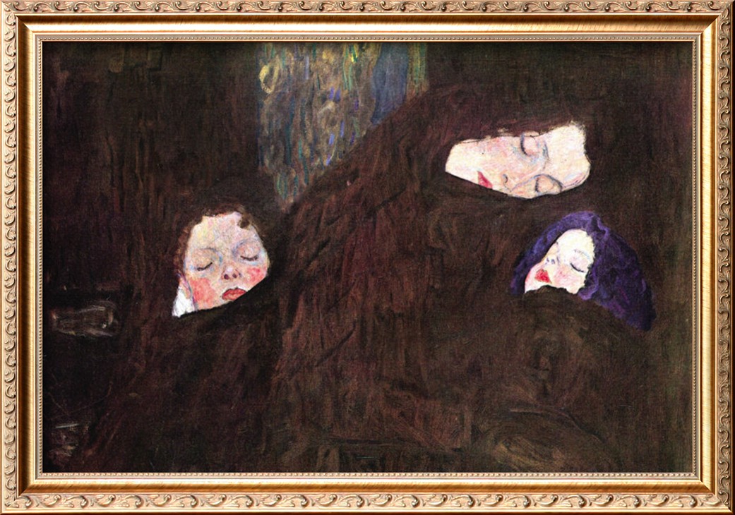 Mother With Children - Gustav Klimt Painting